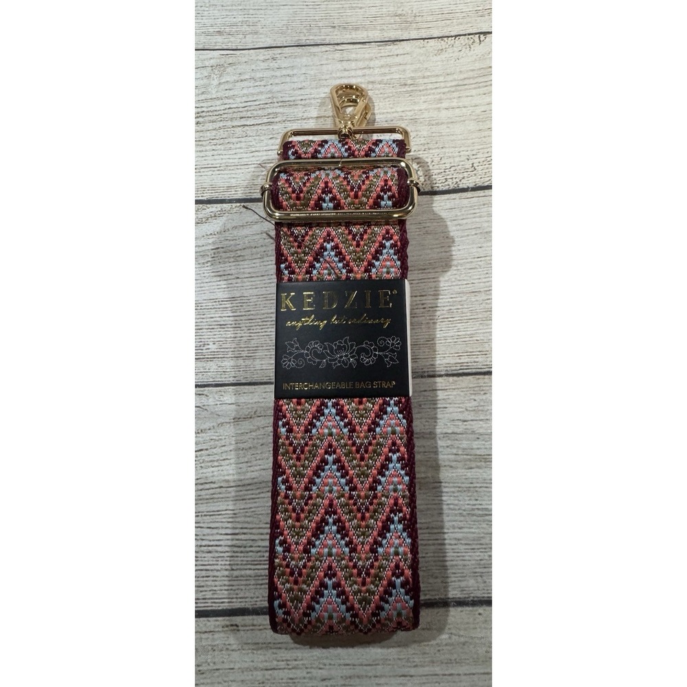 NEW KEDZIE Embroidered Interchangeable Bag Strap 2" Guitar Crossbody Chevron GH1